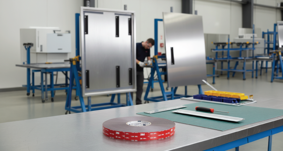 3M VHB for metal enclosures and elevator doors